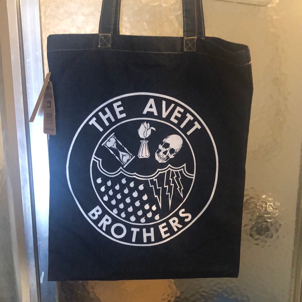 Avett Brothers tote bag Brand New with tags - navy blue denim
